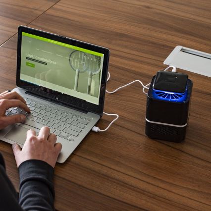 Armadilha elétrica para insetos LED USB/5V 40 m²