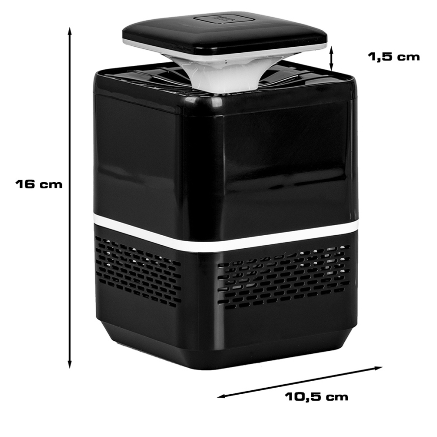 Armadilha elétrica para insetos LED USB/5V 40 m²