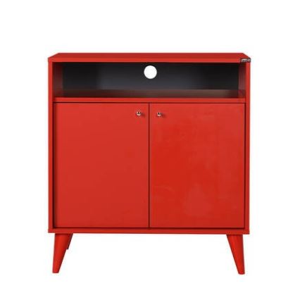 Armário 79x73 cm vermelho
