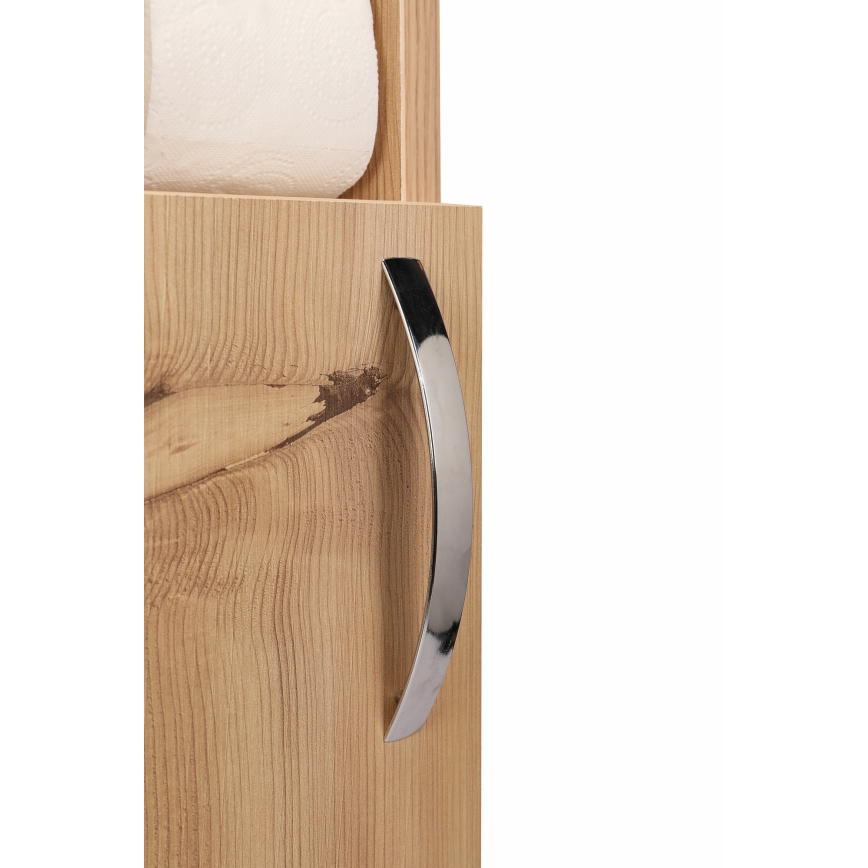 Armário com suporte para papel higiénico STAR 65x15 cm castanho