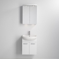 Armário de casa de banho com lavatório ASTRID + armário espelhado com LED 4xLED/4,3W/230V IP44 branco