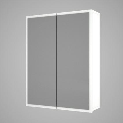 Armário de casa de banho com um espelho KAYLA 78x60 cm branco
