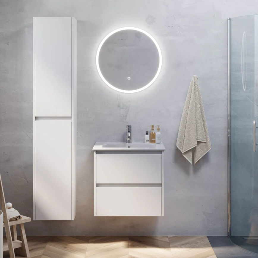 Armário de casa de banho LYKE 174 cm branco