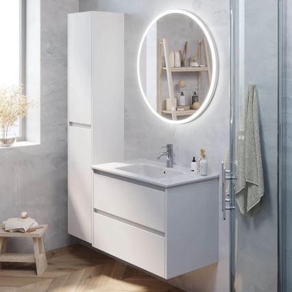 Armário de casa de banho LYKE 174 cm branco