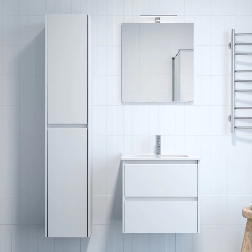 Armário de casa de banho LYKE 174 cm branco