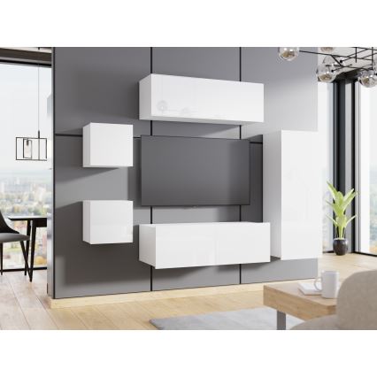 Armário de parede CALABRINI 34x105 cm branco
