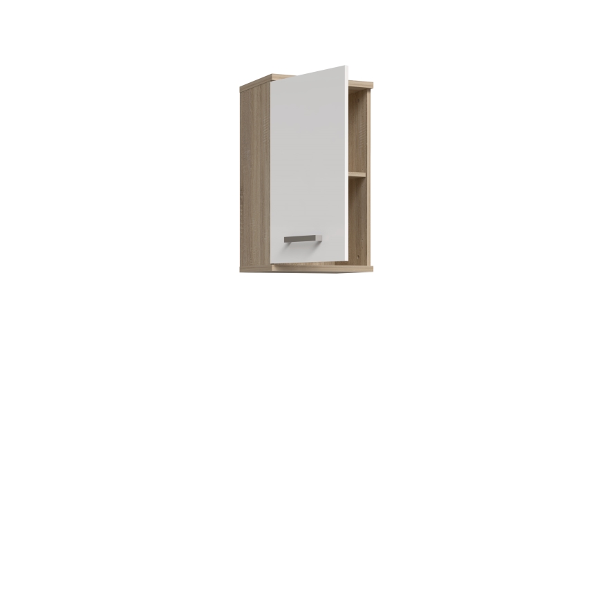 Armário de parede para casa de banho VENOM branco/carvalho sonoma