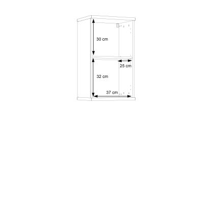 Armário de parede para casa de banho VENOM branco/carvalho sonoma