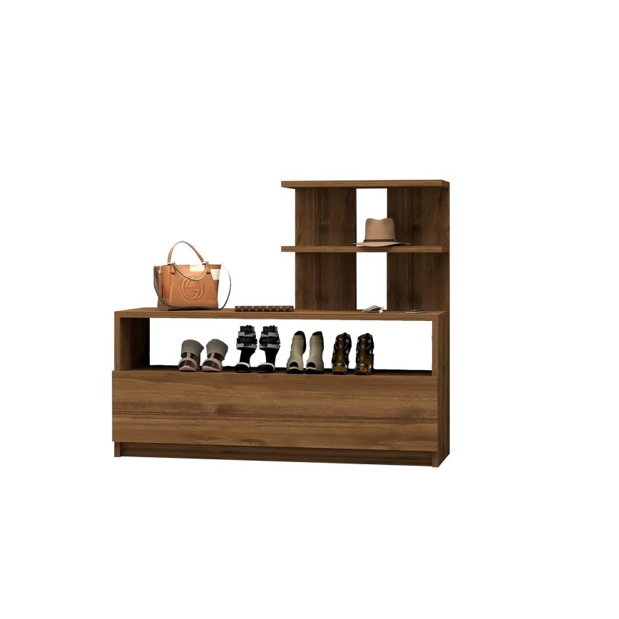 Armário de sapatos AIRY 45x100 cm castanho