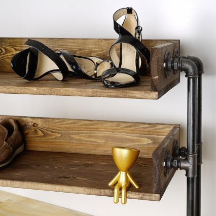 Armário de sapatos BORU 50x90 cm preto/abeto