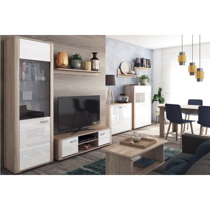 Armário MOLDIS 85,5x107 cm castanho/branco