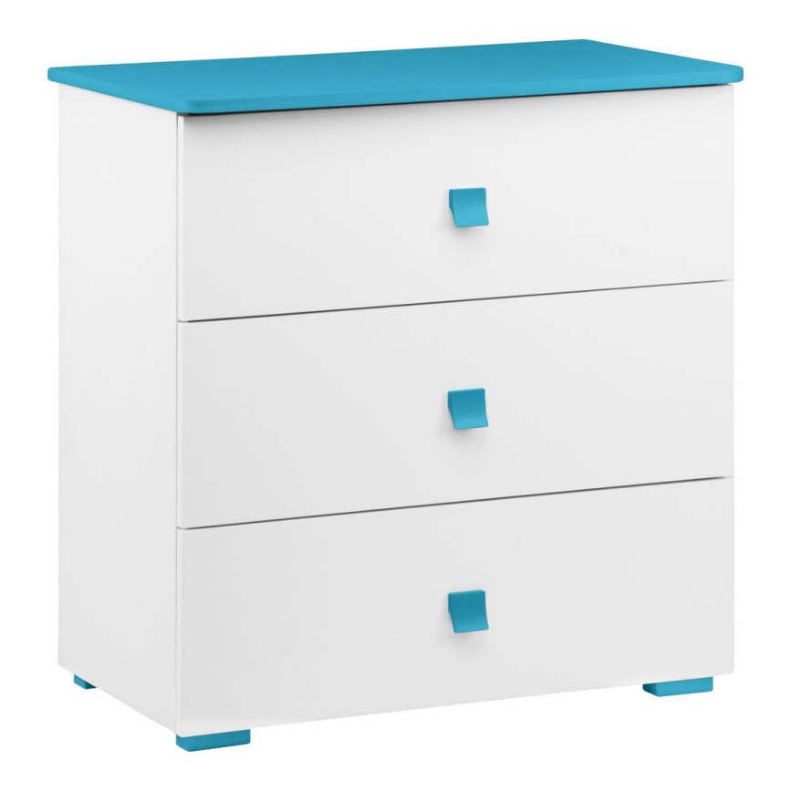 Armário PABIS 87x83 cm branco/azul