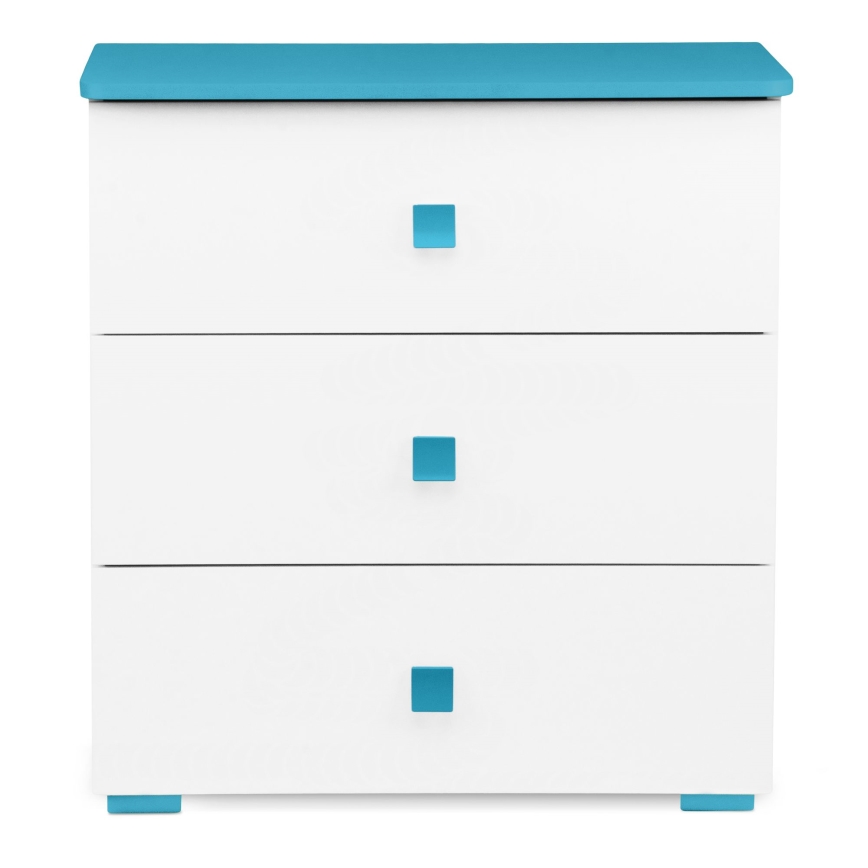 Armário PABIS 87x83 cm branco/azul