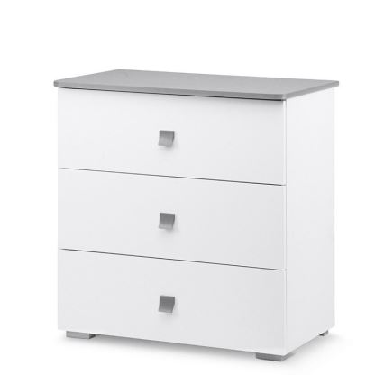 Armário PABIS 87x83 cm branco/cinzento