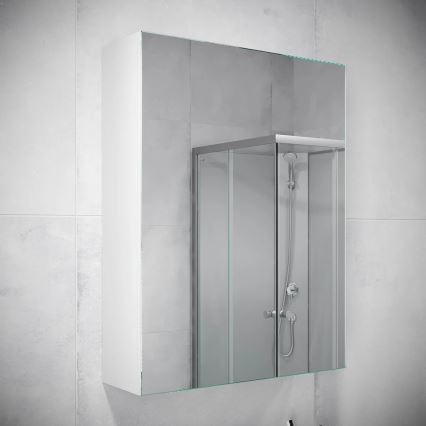 Armário para casa de banho com espelho HENRY 65x50 cm branco