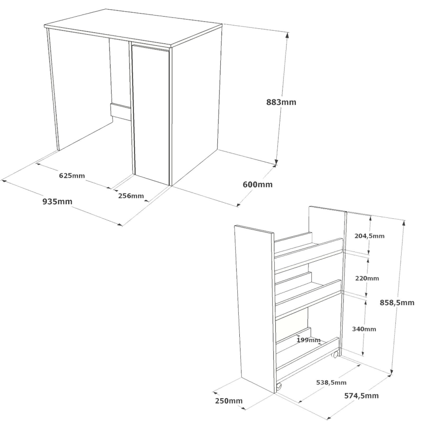 Armário para máquina de lavar com espaço de armazenamento 88,3x93,5 cm branco/nogueira