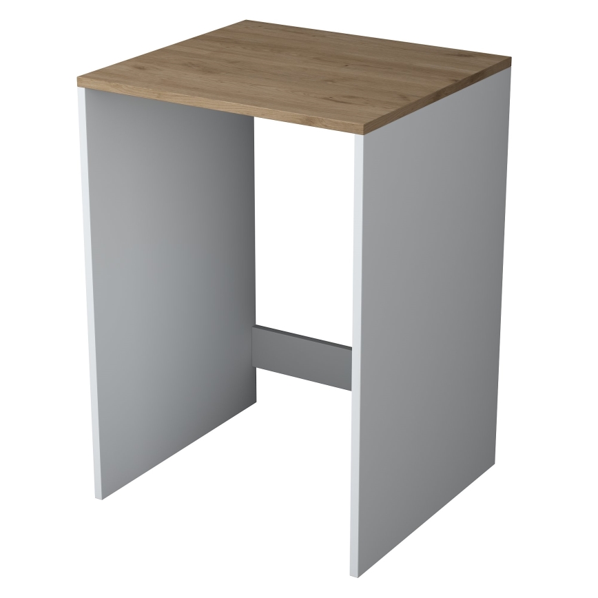 Armário para máquina de lavar RANI 65x91,8 cm branco/marrom