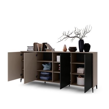 Armário RONJA taupe/preto