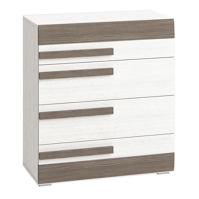 Armário SARPA 96x86 cm branco/castanho