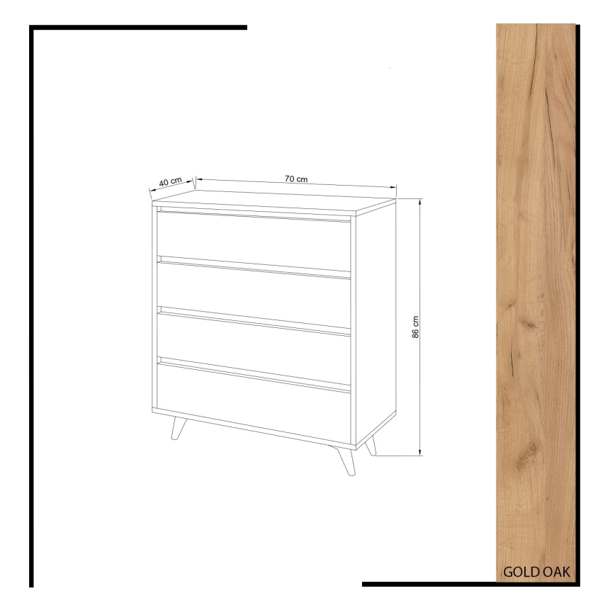 Armário SUVERA 86x70 cm branco/ bege