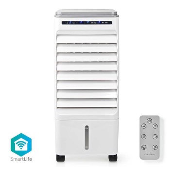 Arrefecedor de ar 65W/230V Wi-Fi Tuya branco + comando