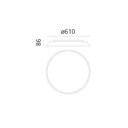 Artemide AR 0241320A - Luz de teto LED FEBE 4xLED/30W/230V