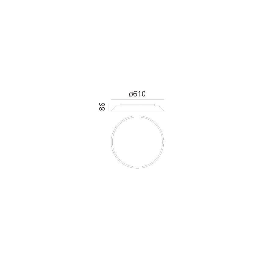 Artemide AR 0241320A - Luz de teto LED FEBE 4xLED/30W/230V