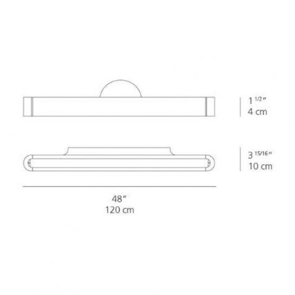 Artemide AR 1917020A - Luz de parede LED TALO 120 1xLED/51W/230V