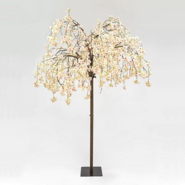 Árvore de Natal artificial LED decorativa CHERRY TREE 288xLED/230V 2,5 m cereja