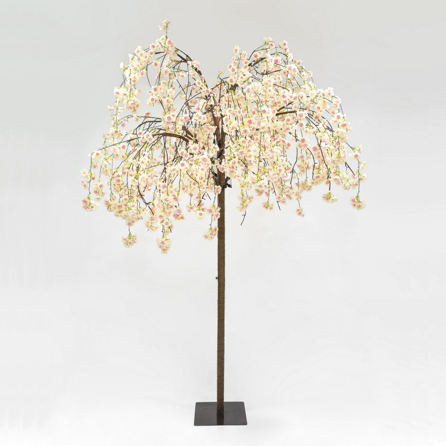 Árvore de Natal artificial LED decorativa CHERRY TREE 288xLED/230V 2,5 m cereja