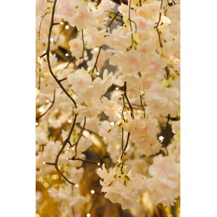 Árvore de Natal artificial LED decorativa CHERRY TREE 288xLED/230V 2,5 m cereja