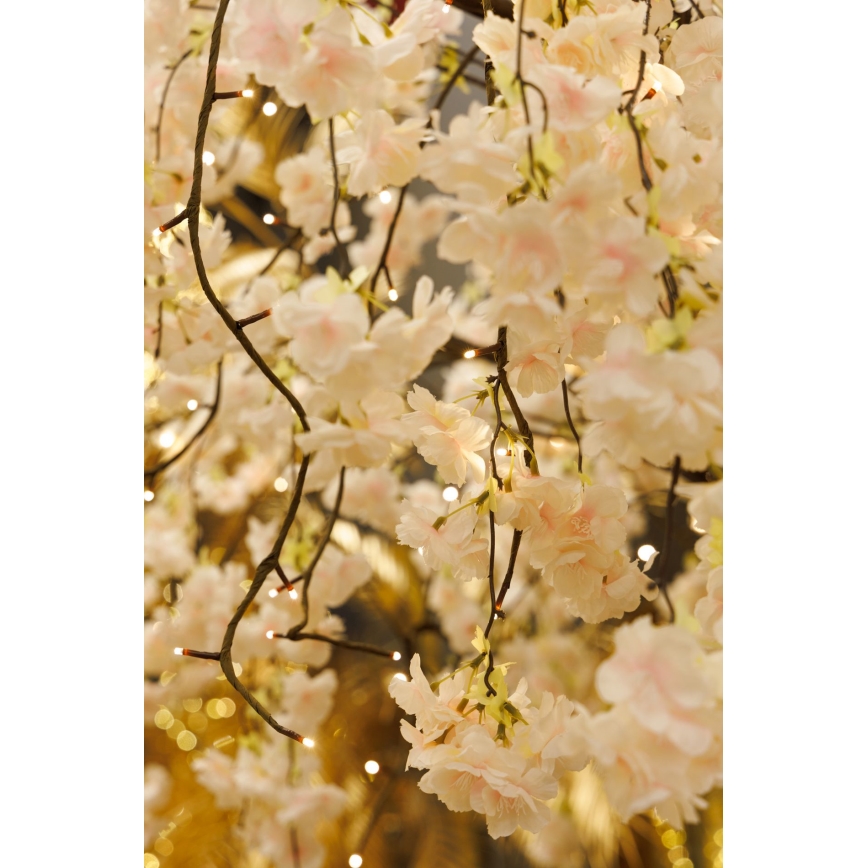 Árvore de Natal artificial LED decorativa CHERRY TREE 288xLED/230V 2,5 m cereja
