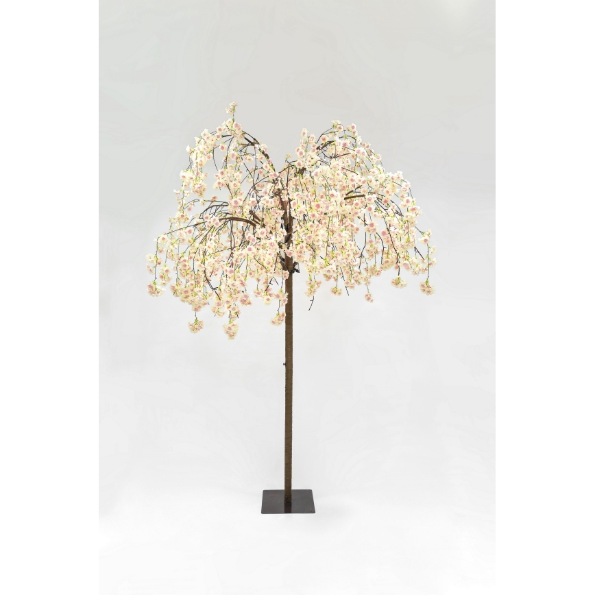 Árvore de Natal artificial LED decorativa CHERRY TREE 288xLED/230V 2,5 m cereja