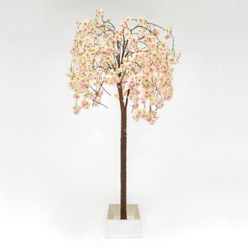 Árvore de Natal artificial LED decorativa CHERRY TREE 84xLED/230V 1,7 m cereja