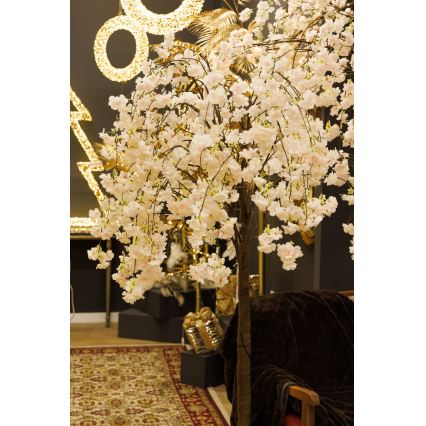 Árvore de Natal artificial LED decorativa CHERRY TREE 84xLED/230V 1,7 m cereja