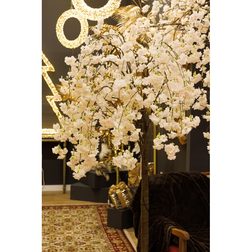 Árvore de Natal artificial LED decorativa CHERRY TREE 84xLED/230V 1,7 m cereja