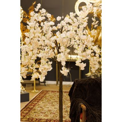 Árvore de Natal artificial LED decorativa CHERRY TREE 84xLED/230V 1,7 m cereja