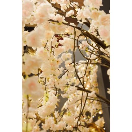 Árvore de Natal artificial LED decorativa CHERRY TREE 84xLED/230V 1,7 m cereja