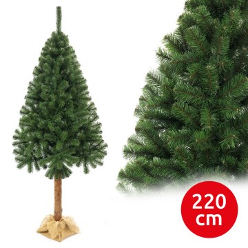 Árvore de Natal num tronco 220 cm abeto