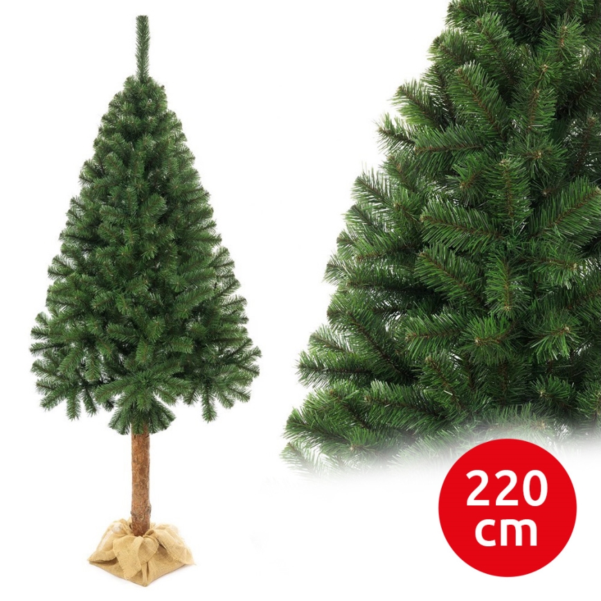 Árvore de Natal num tronco 220 cm abeto