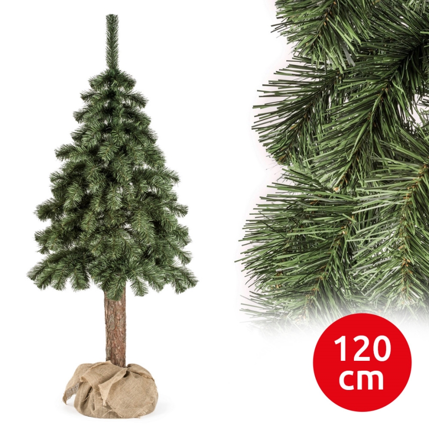 Árvore de Natal num tronco NATURAL 120 cm abeto
