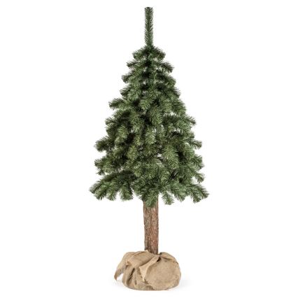 Árvore de Natal num tronco NATURAL 120 cm abeto