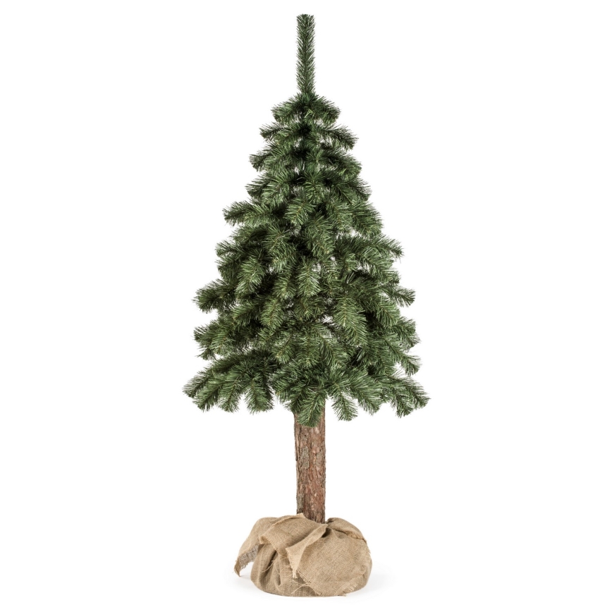 Árvore de Natal num tronco NATURAL 120 cm abeto