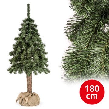 Árvore de Natal num tronco NATURAL 180 cm abeto