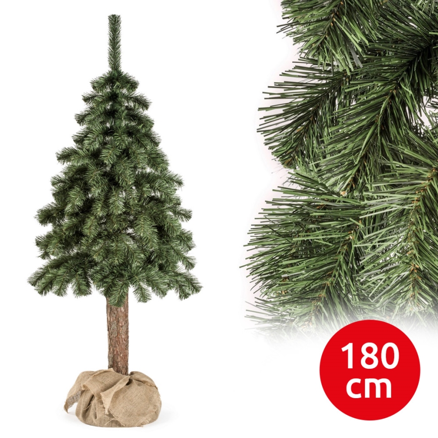 Árvore de Natal num tronco NATURAL 180 cm abeto