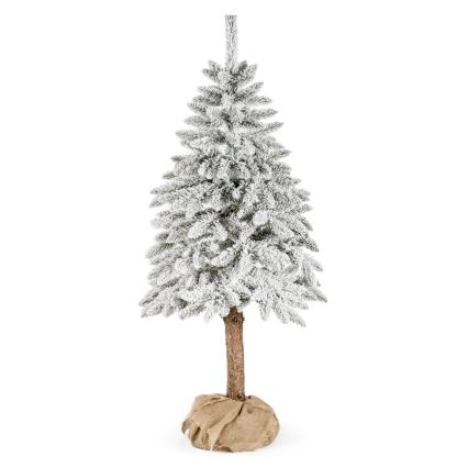 Árvore de Natal num tronco NATURAL WITH SNOW 120 cm abeto