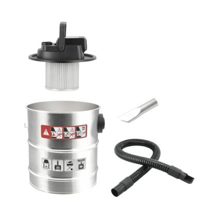 Aspirador de cinzas a bateria com filtro HEPA 12 l 110W/18V 2000 mAh cromo mate