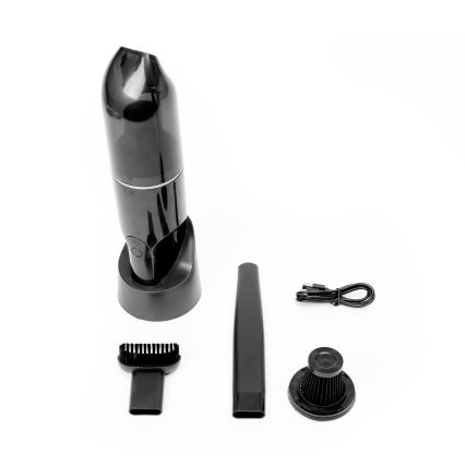 Aspirador portátil para automóvel 75W/2000 mAh preto