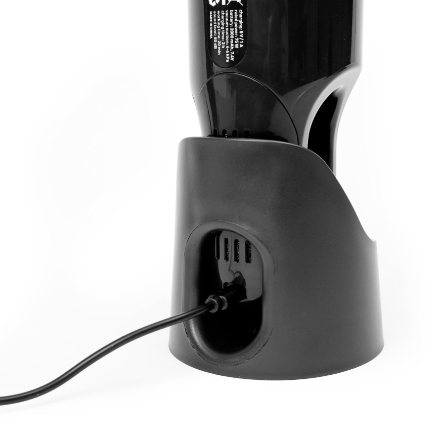 Aspirador portátil para automóvel 75W/2000 mAh preto