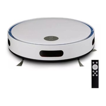Aspirador robô branco/azul + controlo remoto